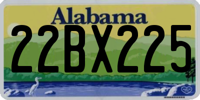 AL license plate 22BX225