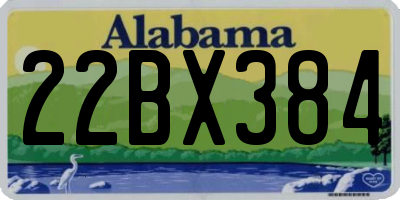AL license plate 22BX384