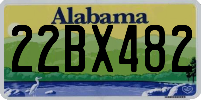 AL license plate 22BX482