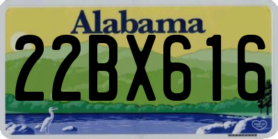 AL license plate 22BX616