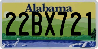 AL license plate 22BX721