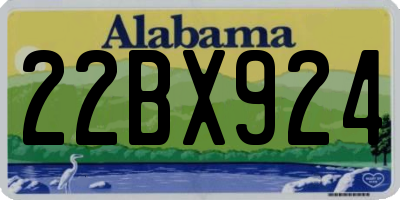 AL license plate 22BX924