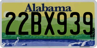 AL license plate 22BX939