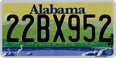 AL license plate 22BX952