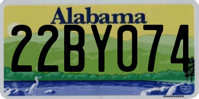 AL license plate 22BY074