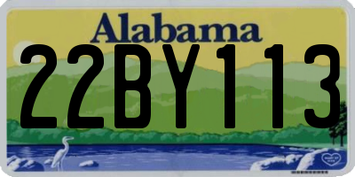 AL license plate 22BY113