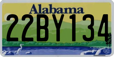 AL license plate 22BY134