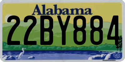 AL license plate 22BY884
