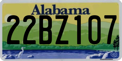 AL license plate 22BZ107