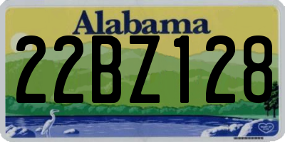 AL license plate 22BZ128
