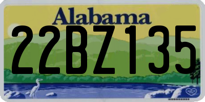 AL license plate 22BZ135