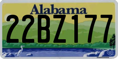 AL license plate 22BZ177