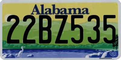 AL license plate 22BZ535