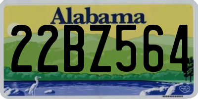AL license plate 22BZ564