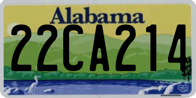 AL license plate 22CA214
