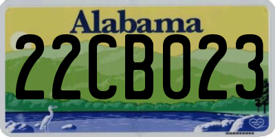 AL license plate 22CB023
