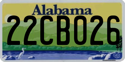 AL license plate 22CB026