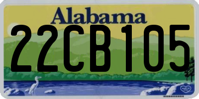 AL license plate 22CB105