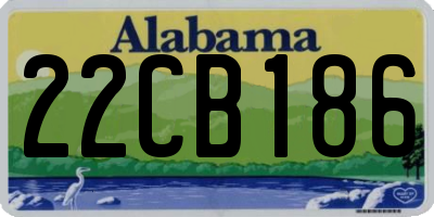 AL license plate 22CB186