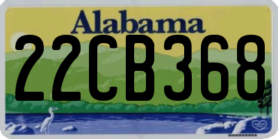 AL license plate 22CB368