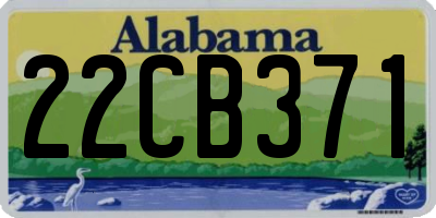 AL license plate 22CB371