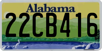 AL license plate 22CB416