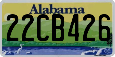 AL license plate 22CB426