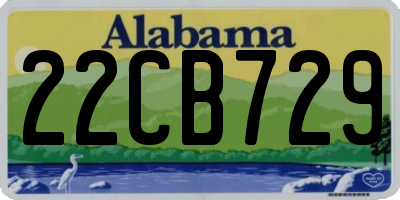 AL license plate 22CB729