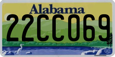 AL license plate 22CC069