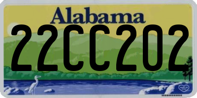 AL license plate 22CC202