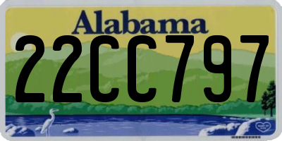AL license plate 22CC797