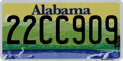AL license plate 22CC909