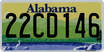 AL license plate 22CD146