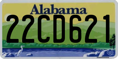 AL license plate 22CD621