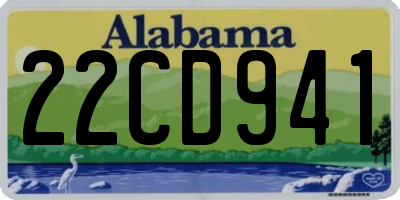 AL license plate 22CD941