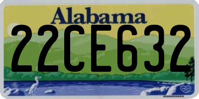 AL license plate 22CE632