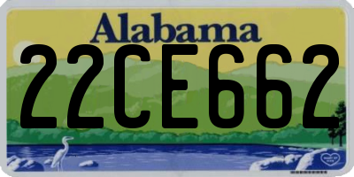 AL license plate 22CE662