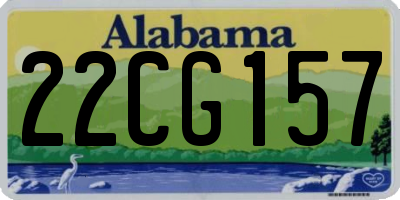AL license plate 22CG157