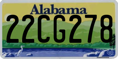AL license plate 22CG278