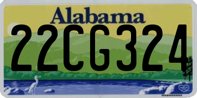 AL license plate 22CG324