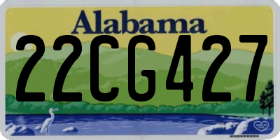 AL license plate 22CG427