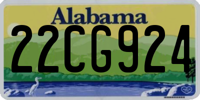 AL license plate 22CG924