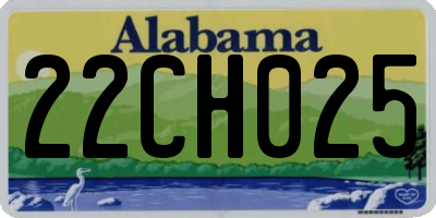 AL license plate 22CH025