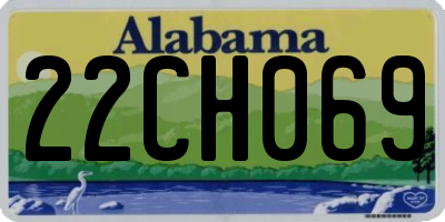 AL license plate 22CH069