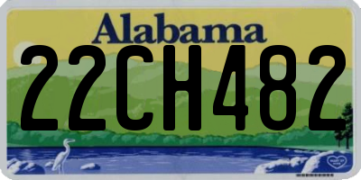 AL license plate 22CH482