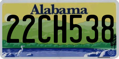 AL license plate 22CH538