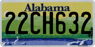 AL license plate 22CH632