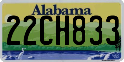 AL license plate 22CH833