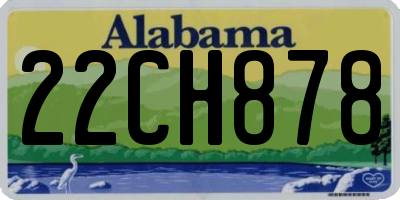 AL license plate 22CH878