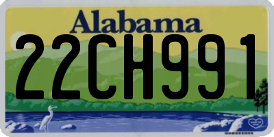 AL license plate 22CH991